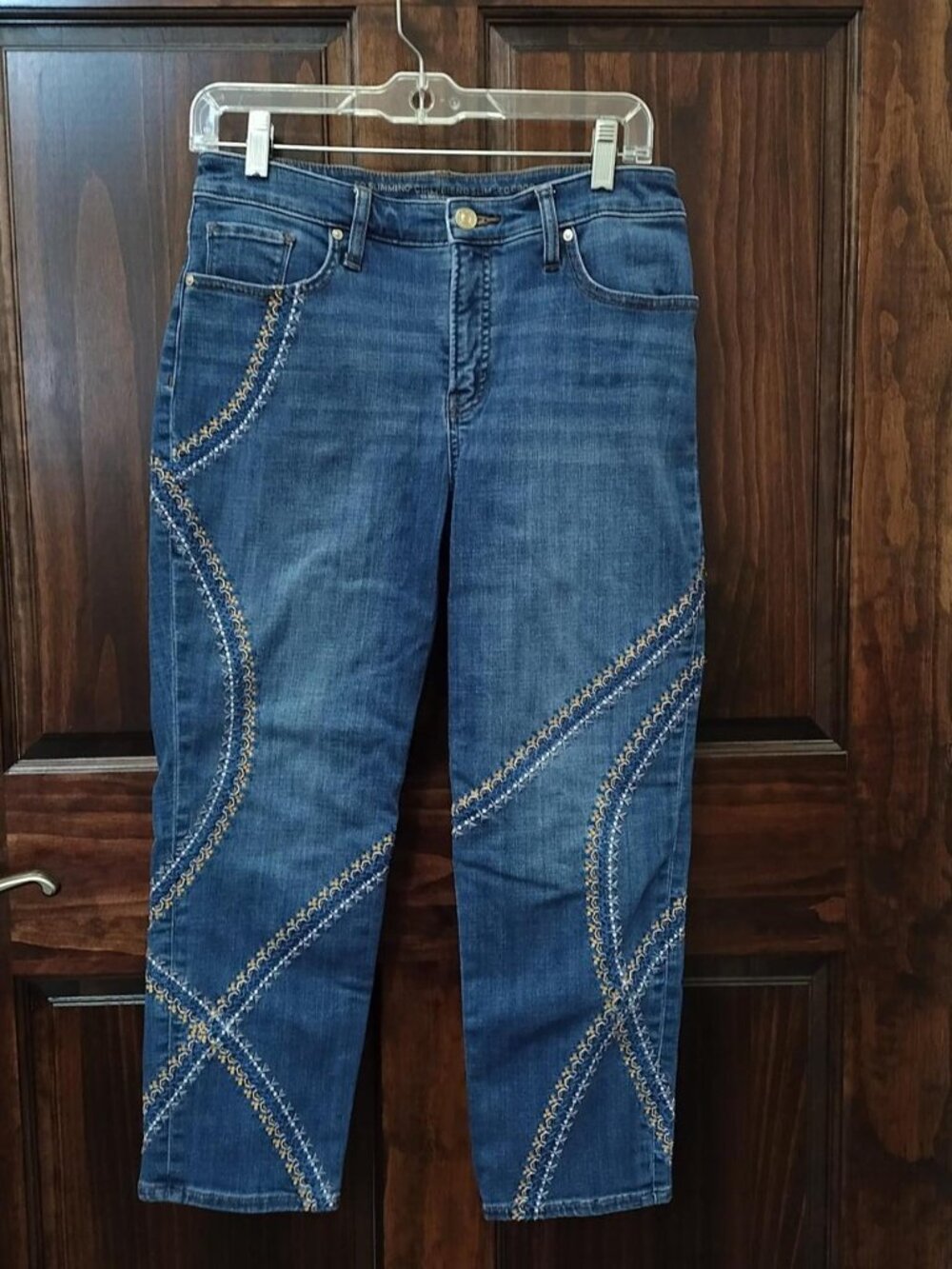Chico's Women's Embroidered Blue Jeans